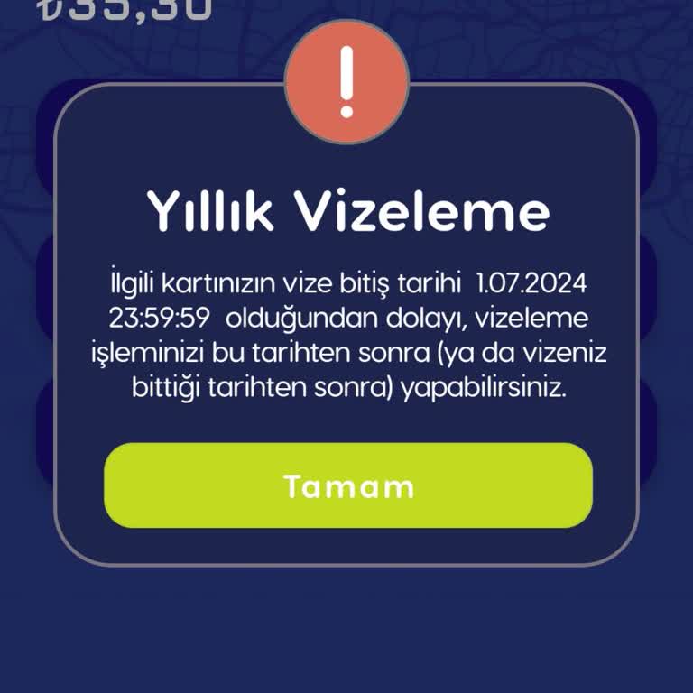 BURULAŞ Vizem Erken Bitti