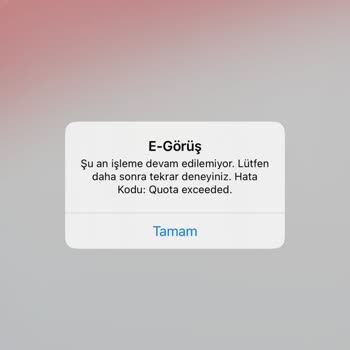 Adalet Bakanlığı E-görüş Hata Kodu