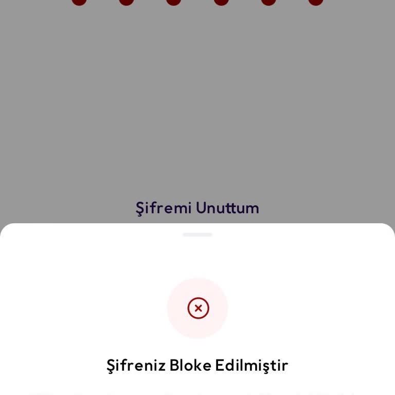 Param Şifre Oluşmuyor Bloke Oluyor