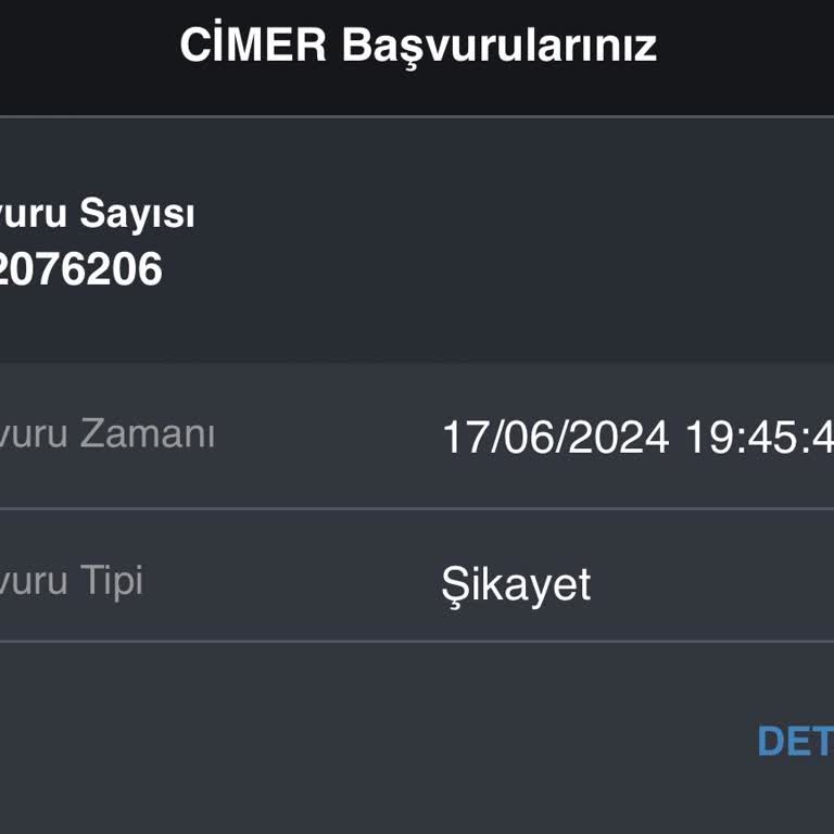 E-Devlet (Turkiye.gov.tr) CİMER Başvuru İptali