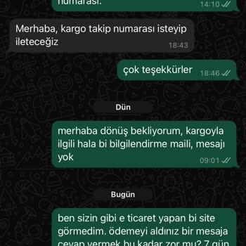 Es Plante Siparişimin Kargoya Verilmemesi Ve Yanıltıcı Bilgilendirme
