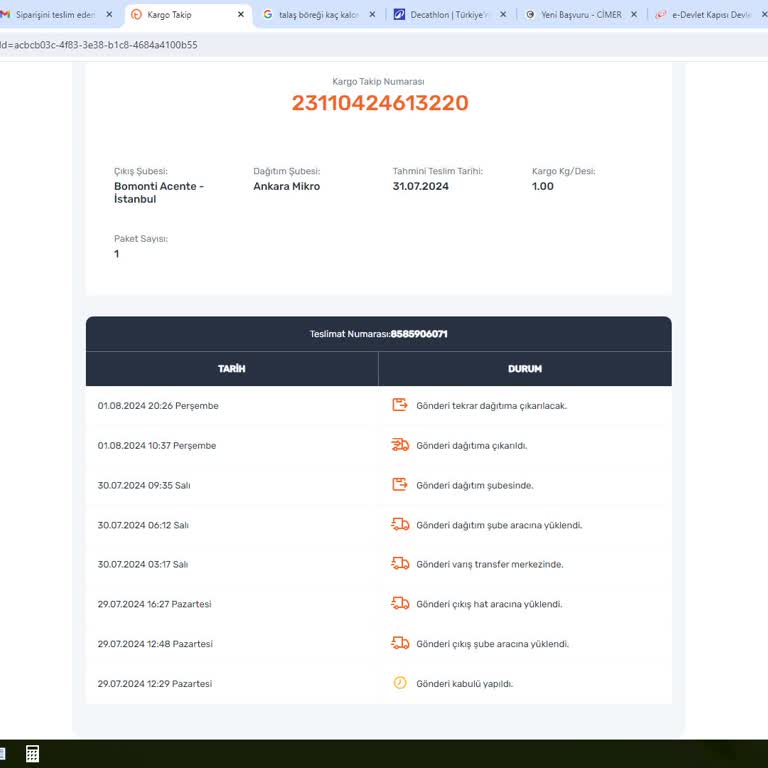 Sürat Kargo Ankara Mikro Şubesi