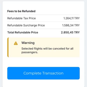Ajet Premium Bilet İptalinde Fazla Ücret Kesintisi Yapmaya Çalıyor.