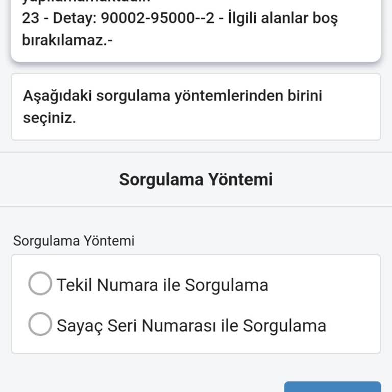 Boğaziçi Elektrik - BEDAŞ E-Devlet Üzerinden Abonelik İşlemi Hatası