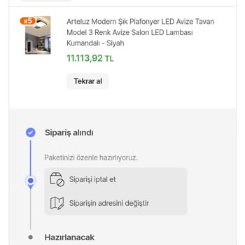 N11 Sitesinden Yapılan Alışveriş