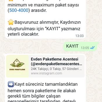 Paketlemeacentesi (Instagram) Evden Paketleme Şikayet