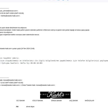 Kiehl's Ve Loreal Müşteri Destek Hattının Dalga Geçer Gibi Tutumu!