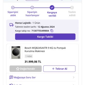 Horoz Lojistik Firması Ürünü Teslim Etmiyor