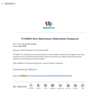 Tatilbudur.com Ücret İadesi