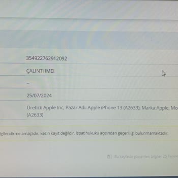 A101'den Alınan İphone 13'ün IMEI Sorunu Ve Kapanması
