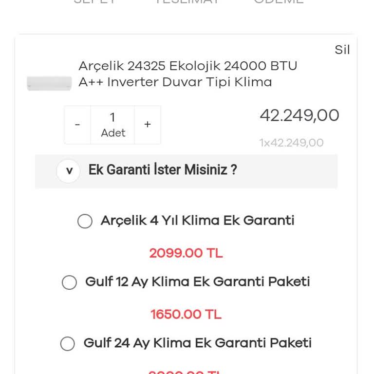 Arçelik Klima Siparişimde Kargo Takibi Sorunu