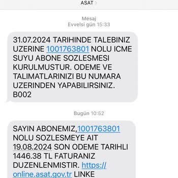 ASAT (Antalya Su İşleri) Asat Başkasının Borcunu Benden Almaya Çalışıyor!