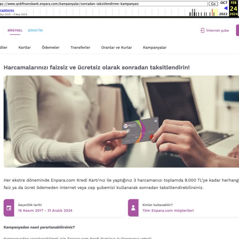 Enpara Bildirim Yapmadan Taksitlendirmeyi Kısıtladı