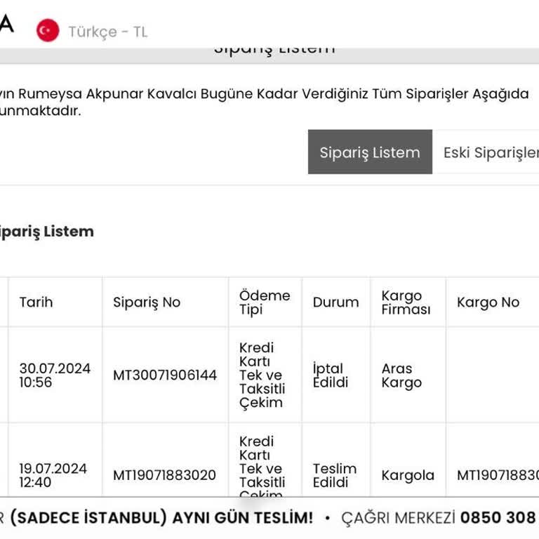 Manuka Faturası Kesilen Ürünün İptali