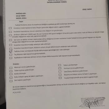 Guja Ayakkabılarında Kısa Sürede Deformasyon Ve İlgisizlik