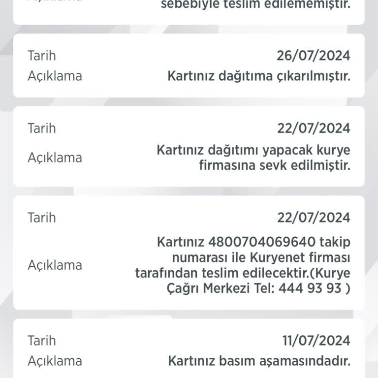 Kuryenet Ziraat Bankası Kartımı Teslim Etmiyor Yalan Beyanda Bulunuyor