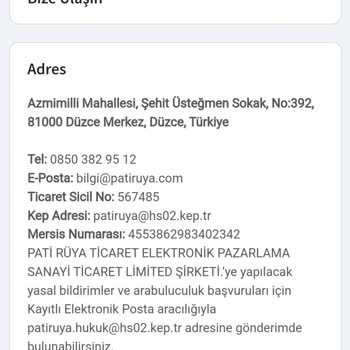 Patirüya Patiruya.com, Ödemesi Alınan Ama Bir Türlü Gönderilmeyen Sipariş