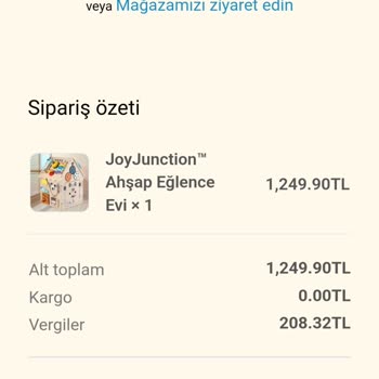 Joyjunction.com.tr Adlı Firma Paramı Aldı Ama Ürünümü Yollamadı