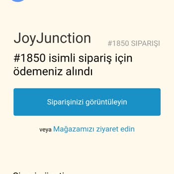 Joyjunction.com.tr Adlı Firma Paramı Aldı Ama Ürünümü Yollamadı