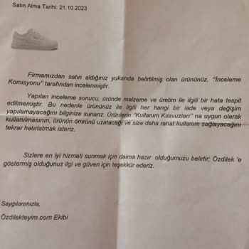 Ozdilekteyim.com Ozdilekteyim Satış Sonrası Destek Sıfır