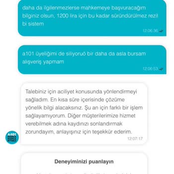 A101 İade Sürecinde Yaşanan Sorunlar Ve Müşteri Hizmetleri Deneyimi