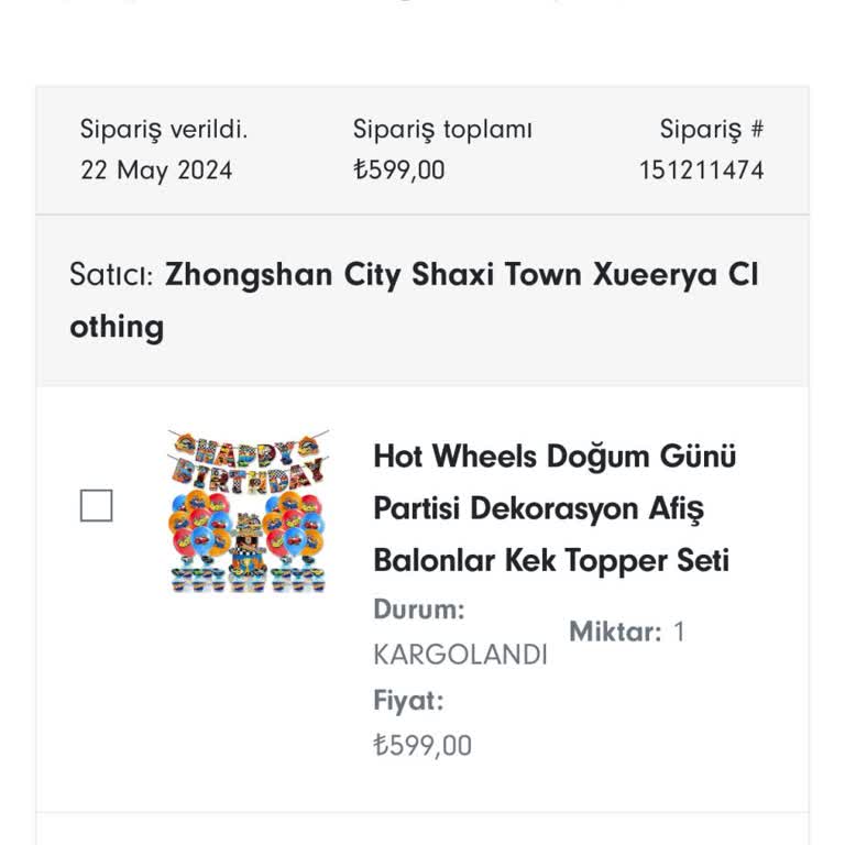 Fruugo Sitesinden İstediğim Siparişim Gelmedi