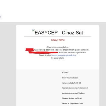 EasyCep Cihazımın Bedelini Ödemiyor. Sürekli Oyalıyor.