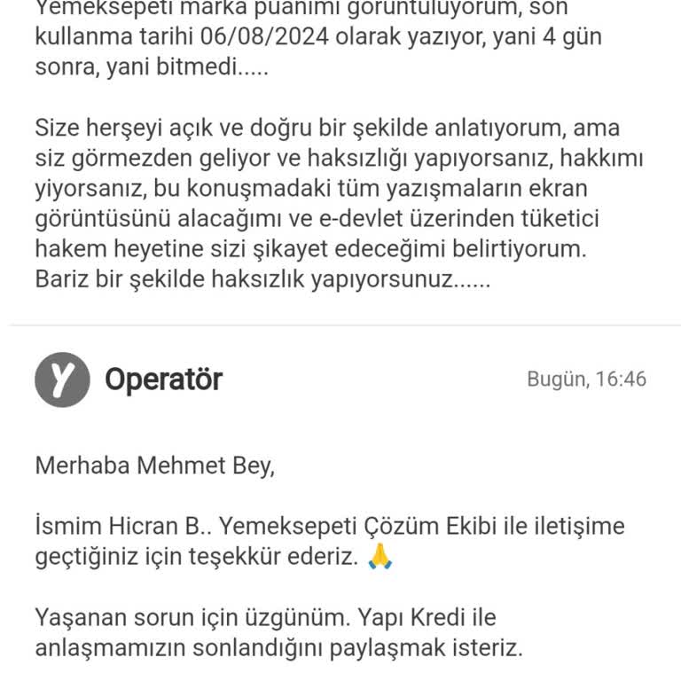 Yemeksepeti Worldpuan Kullanım Sorunu Ve Kötü Müşteri Hizmetleri