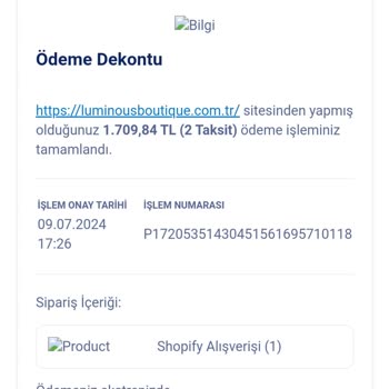 Luminous Boutique Ürün Kalitesi Ve İade Süreci Hakkında Yaşanan Sorunlar