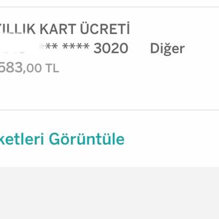 Garanti BBVA Yıllık Kart Aidat Ücreti İadesi Talebi