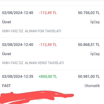 İş Bankası Vergi Adı Altında Fazladan Faiz Ekleyip Benden Aldılar.