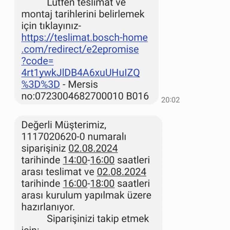 Yanlış Adrese Teslim Edilen Bosch Kurutma Makinesi