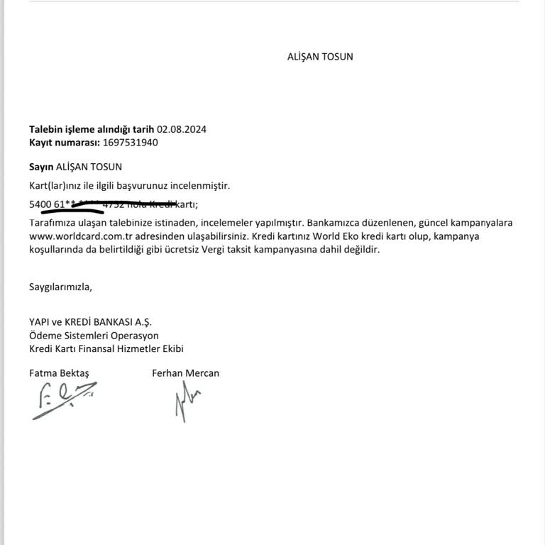 Yapı Kredi World Pay İle Taksit Sorunu