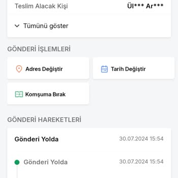 Trendyol Express Hareket Görmeyen Kargo