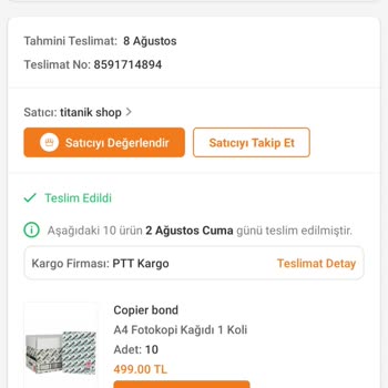 Trendyol Yanlış Ürün Teslimatı Ve Satıcı İletişim Sorunu