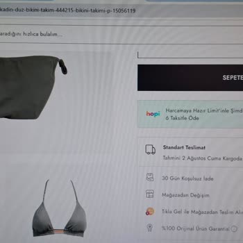 Boyner Bikini Ustu Ve Mayo İade Kabul Etmiyor