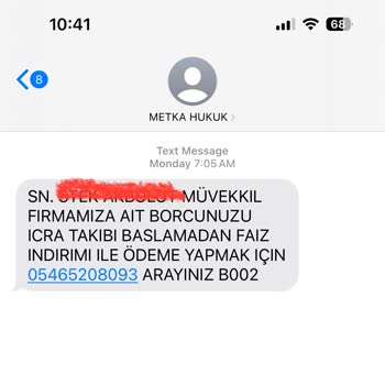 Metka Hukuk, Asılsız Mesajlar Atıyor