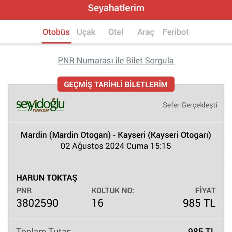 Obilet'ten Alınan Bilette Karşılaşılan İletişim Sorunları