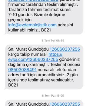 A101, Evdemo Mobilya, Evdemo Lojistik Pişmanlıktır