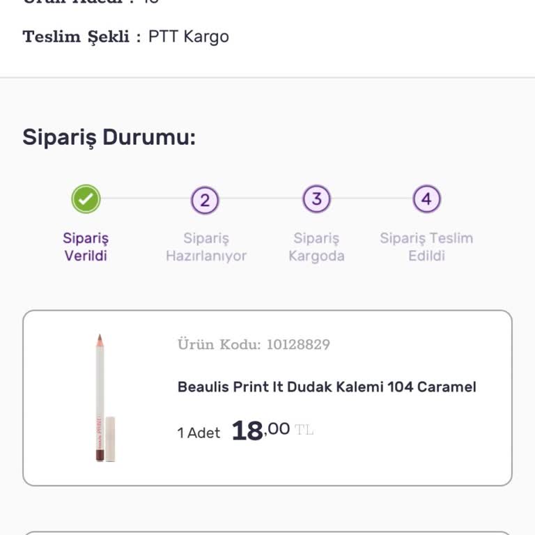 Gratis 5 Gündür Siparişim Alindi Olarak Gözüküyor