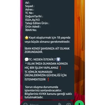 Evde Paketleme Türkiye Kişisel Bilgilerimin İzinsiz Kullanımı Hakkında