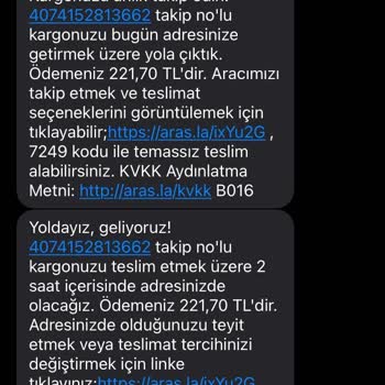 Aras Kargo Tüm Gün Evde Olmamıza Rağmen “evde Yoksunuz” Mesajı