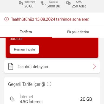 Vodafone Yüksek Fiyatlı Tarifelerle Zor Durumdayım