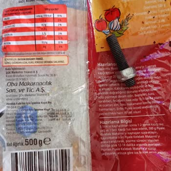 Şok Marketler Makarna İçinden Vida Çıkıyor