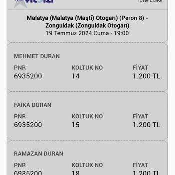 Tokat Yıldızı Bilet İademi Alamadım
