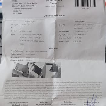 Teknosa Akbatı AVM Mağazası Garantili Ürünümü Yaptırmadı.