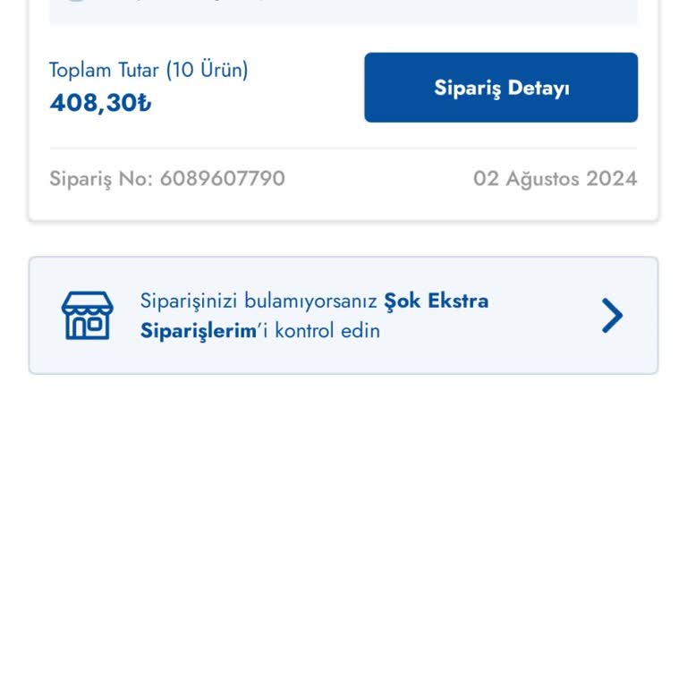 Şok Marketler Siparişim Teslim Edilmedi