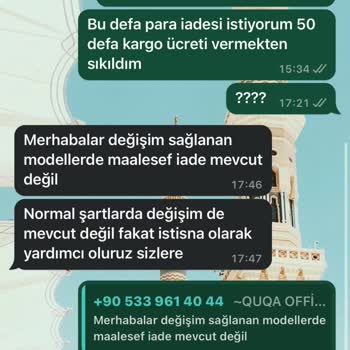 Quqa Official Para İadesi İstiyorum