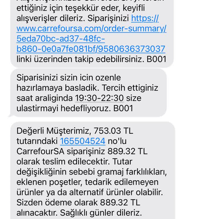 Carrefour SA Yanlış Fiyatlandırma Ve Eksik Ürün Sorunu