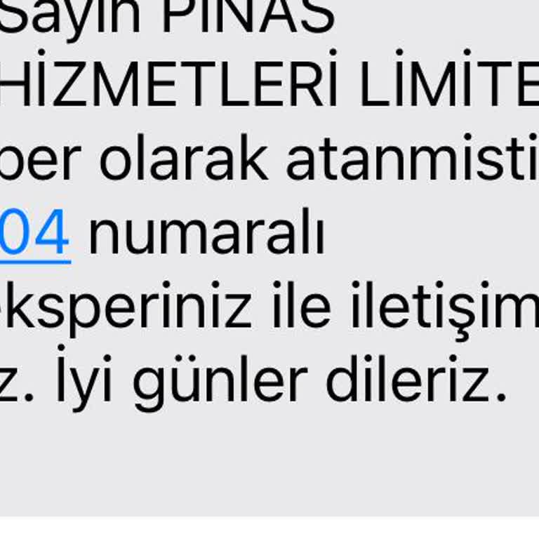 Pinas Ekspertiz Firmasının Paylaştığı Cep Numarası Kullanılmıyor